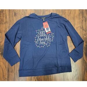 Ellen Tracy Christmas Shirt Size Medium Women New